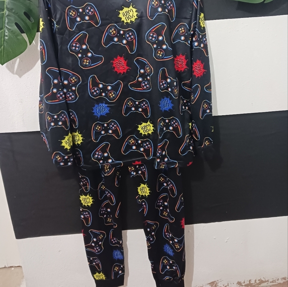 Boy Gamer Level Black Colorful pajama set - Picture 8 of 15